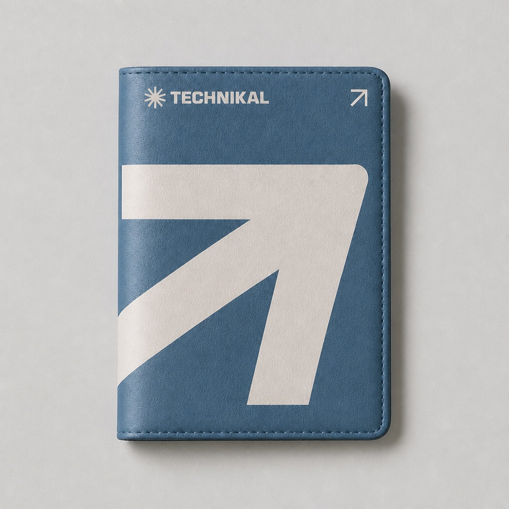Passport Holder Blue front