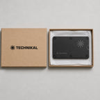 Metal Card Holder inside its Technikal kraft box