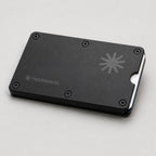 Metal Card Holder Black angle
