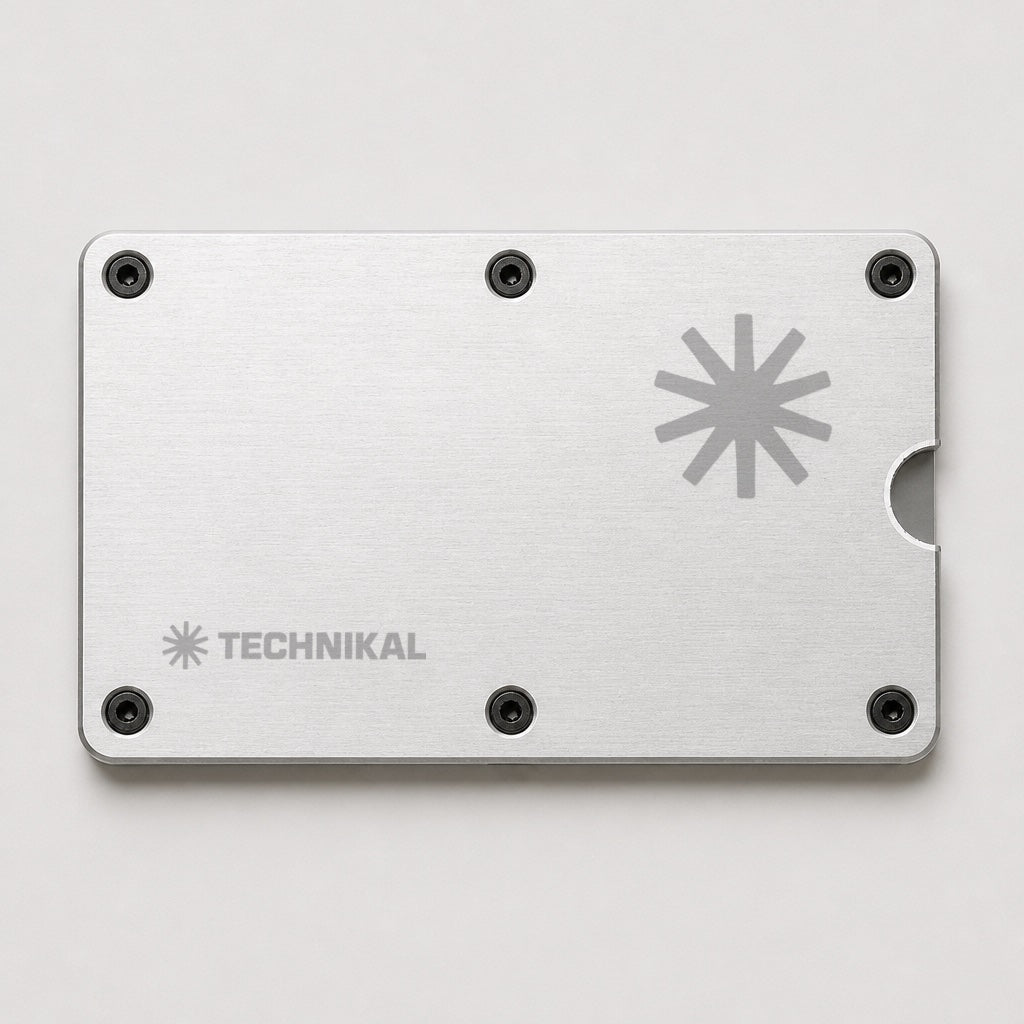 Metal Card Holder Silver front